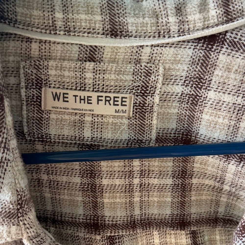 We The Free Brown Plaid Shirt - Picture 2 of 4
